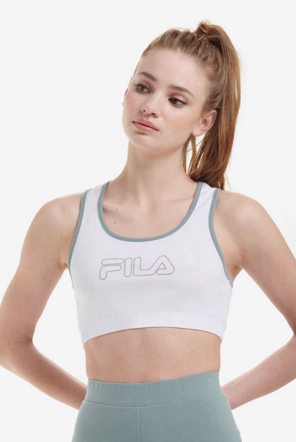 Tops Fila Mujer Blancas / Plateadas - Rebeca Bra - España 794621ICZ